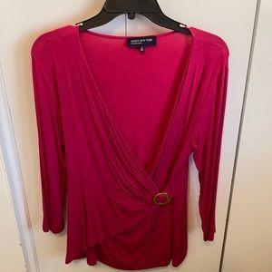 Fuschia long sleeve top